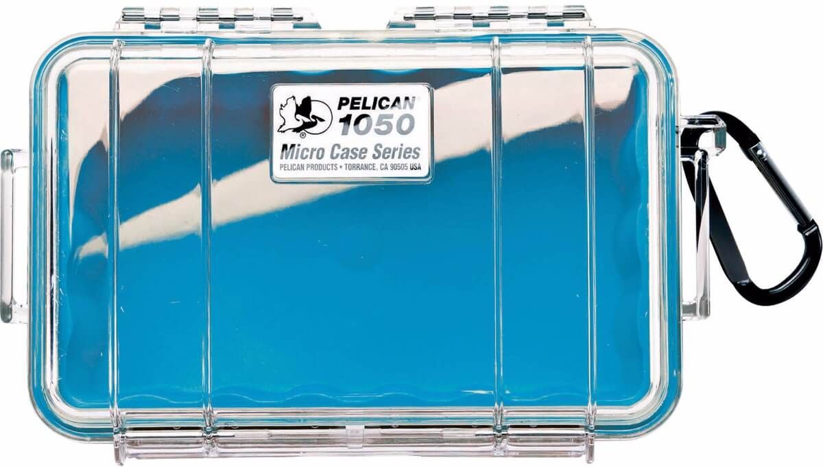 Image of Pelican 1050 Micro Clear Case with Blue Liner