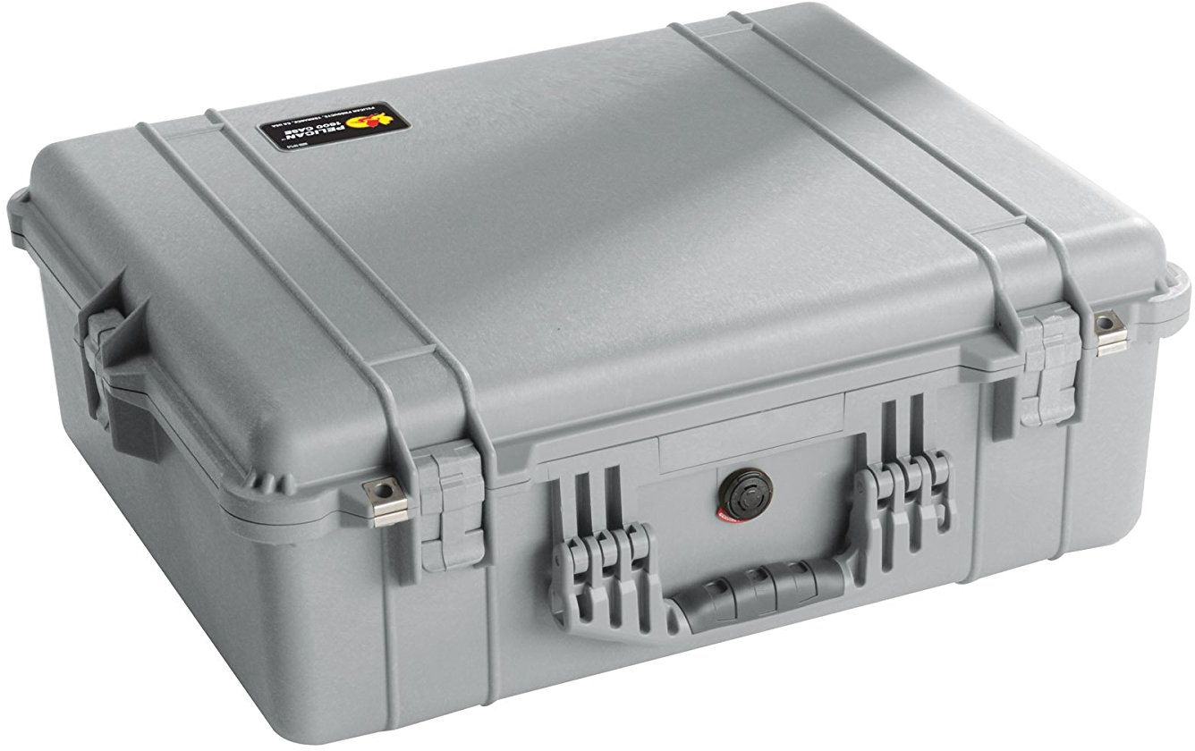 Image of Pelican 1600 Case Silver Case with Foam