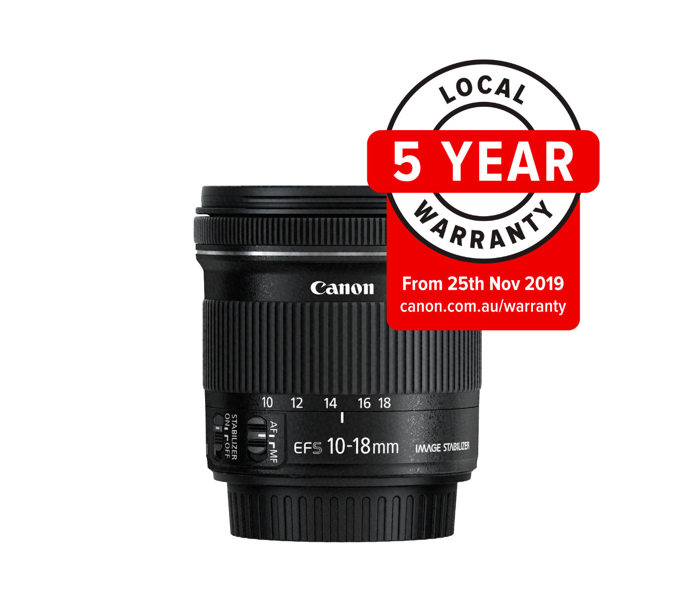 Image of Canon EF-S 10-18mm f/4.5-5.6 IS STM Wide Angle Lens