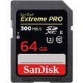 SanDisk Extreme Pro SDXC 64GB 300MB/s UHS-II U3 Memory Card