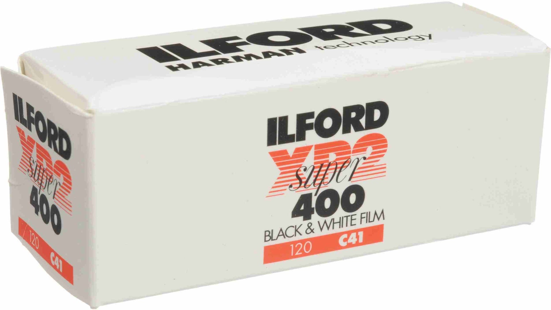 Image of Ilford XP2 Super 400 ISO (C41) Professional 120 Roll - Black & White Negative Film