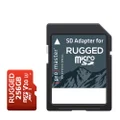 ProMaster microSD Rugged 256GB 660X / 99MB/s UHS-1 U3 V30 Memory Card with Adapter