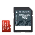 ProMaster microSD Rugged 128GB 660X / 99MB/s UHS-1 U3 V30 Memory Card with Adapter