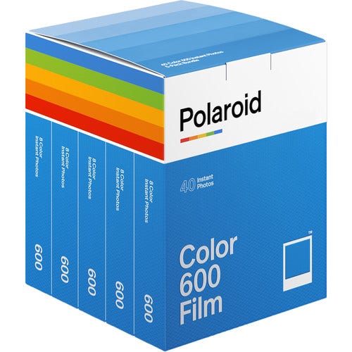 Image of Polaroid 600 Colour - Instant Film - 5 PACK (40 Exposures)