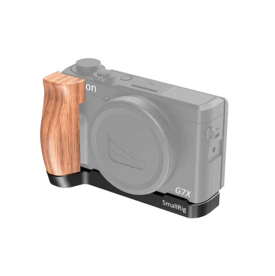 Image of SmallRig L-Shaped Wooden Grip for Canon G7X Mark III - LCC2445