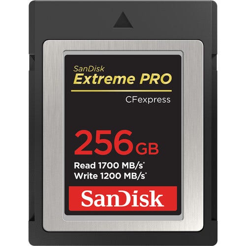 Image of SanDisk Extreme Pro CFexpress 256GB Type B Memory Card 1700MB/s read / 1200MB/s write