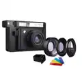 Lomography Lomo'Instant Wide Camera, 2 Lenses & Splitzer - Black