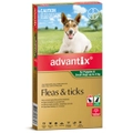Advantix Small Dog 0-4kg Green Spot On Flea & Tick Treatment - 2 Sizes
