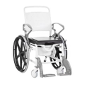 Rebotec Genf - Self Propelled Shower Commode Wheelchair, Grey