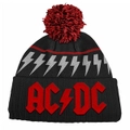 ACDC Knitted Pom Pom Beanie Warm Winter Hat
