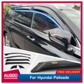 Luxury 6PCS Weather Shields for Hyundai Palisade 2019-Onwards Weathershields Window Visors
