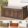 Gardeon Outdoor Storage Box Garden Bench Wooden Chest Toy Tool Sheds Furniture