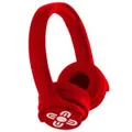 Moki Brites Wireless Bluetooth Adjustable Headphones Over-Ear Headset w/Mic Red
