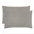 Std Temple Organic Cotton Pillowcase Pair Grey