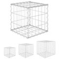 Cube Gabion Raised Bed Steel Wire Gabion Basket Planter Multi Sizes vidaXL