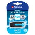 Verbatim 16GB V3 USB3.0 Blue Store'n'Go V3; Rectractable