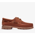 Timberland Mens Authentic Handsewn Boat Shoes Rust Full Grain Leather - Rust