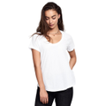 Bonds Womens Scoop Neck Tee T-Shirt Top Cotton White
