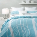 Logan and Mason Murray Blue Polyester Cotton Quilt Cover Set
