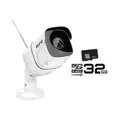Elinz Wireless ONVIF IP Security Camera 1080P WiFi Night Vision Two Way Talk Outdoor Waterproof CCTV 32GB