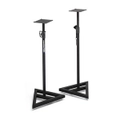 2x Samson Audio MS200 Steel Stand Mount w/ Plate Top for Monitor Speakers Black