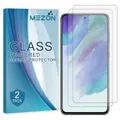 [2 Pack] Samsung Galaxy S21 FE 5G Tempered Glass Crystal Clear Premium 9H HD Screen Protector by MEZON – Case Friendly, Shock Absorption (S21 FE, 9H)