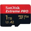 SanDisk Extreme Pro 1TB Micro SD Card SDXC UHS-I Action Camera GoPro Memory Card 4K U3 170Mb/s