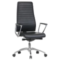 ENZO HIGH BACK Executive Chair BLACK LEATHER