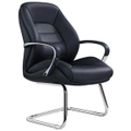 MAGNUM VISITOR Executive Chair BLACK LEATHER
