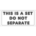 THIS IS A SET DO NOT SEPARATE shipping label adhesive warning mailing sticky sticker 56x25mm