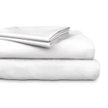 Ardor 300TC Cotton King Bed Size Flat/Fitted Sheet Set w/ 2x Pillowcases White