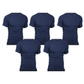 Bonds 5 Pack Crew Round Neck Raglan Blank Plain Basic Mens Navy Blue T-shirt Tee Top