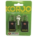 Korjo TSA "Keyed" Locks w/ Indicator (2 Pack)