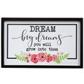 French Country Farmhouse Wall Art Dream Big Dreams Wooden Sign