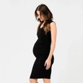 Ripe Maternity Cocoon Tank Dress - Black