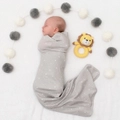 Living Textiles - Jersey Swaddle & Rattle Gift Set - Stars/Lion