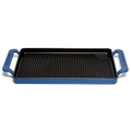 Chasseur Sky Blue 42 x 24cm Cast Iron Rectangular Grill Tray
