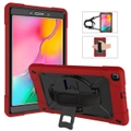 Catzon C-Robot Tablet Case Rugged Heavy Duty Shockproof Stand Cover For Samsung Galaxy Tab A 8.0 T290/T295(2019)-Red&Black