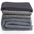 Costway 9KG Queen Size Weighted Blanket Adult Heavy Gravity Blankets With Duvet Quilts Relax Deep Sleep