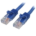 StarTech 0.5m Blue Cat5e Ethernet Patch Cable - Snagless [45PAT50CMBL]