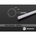 Bitspower None Chamfer Crystal Link Tube OD 12MM - Length 500mm - White [BP-NCCLT12ACWH-L500]