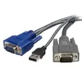 StarTech 10 ft Ultra-Thin USB VGA 2-in-1 KVM Cable [SVUSBVGA10]