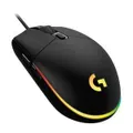 Logitech G203 LightSync RGB Colour Wave Optical Gaming Mouse - Black [910-005790]