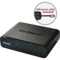 Edimax ES5500G 5-Port Gigabit Ethernet Desktop Unmanaged Switch w/ USB Power BLK