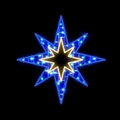 Star Blue & Gold LED Motif Silhouette 90cm