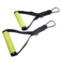 2pc GoFit 25cm Strength Training Gym Workout Pull Handles for Power Bands/Tubes