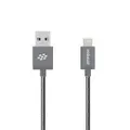 mbeat Toughlink 1.2m Lightning Fast Charger Cable - Grey/Durable Metal Braided/MFI/ Apple iPhone X 11 7S 7 8 Plus XR 6S 6 5 5S iPod iPad Mini Air(LS)