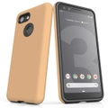 For Google Pixel 3 Case, Shielding Back Cover,Peach Orange