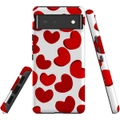 For Google Pixel 6 Case, Shielding Back Cover,Hearts