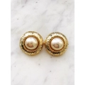 Dome Pearl & Crystal Earrings